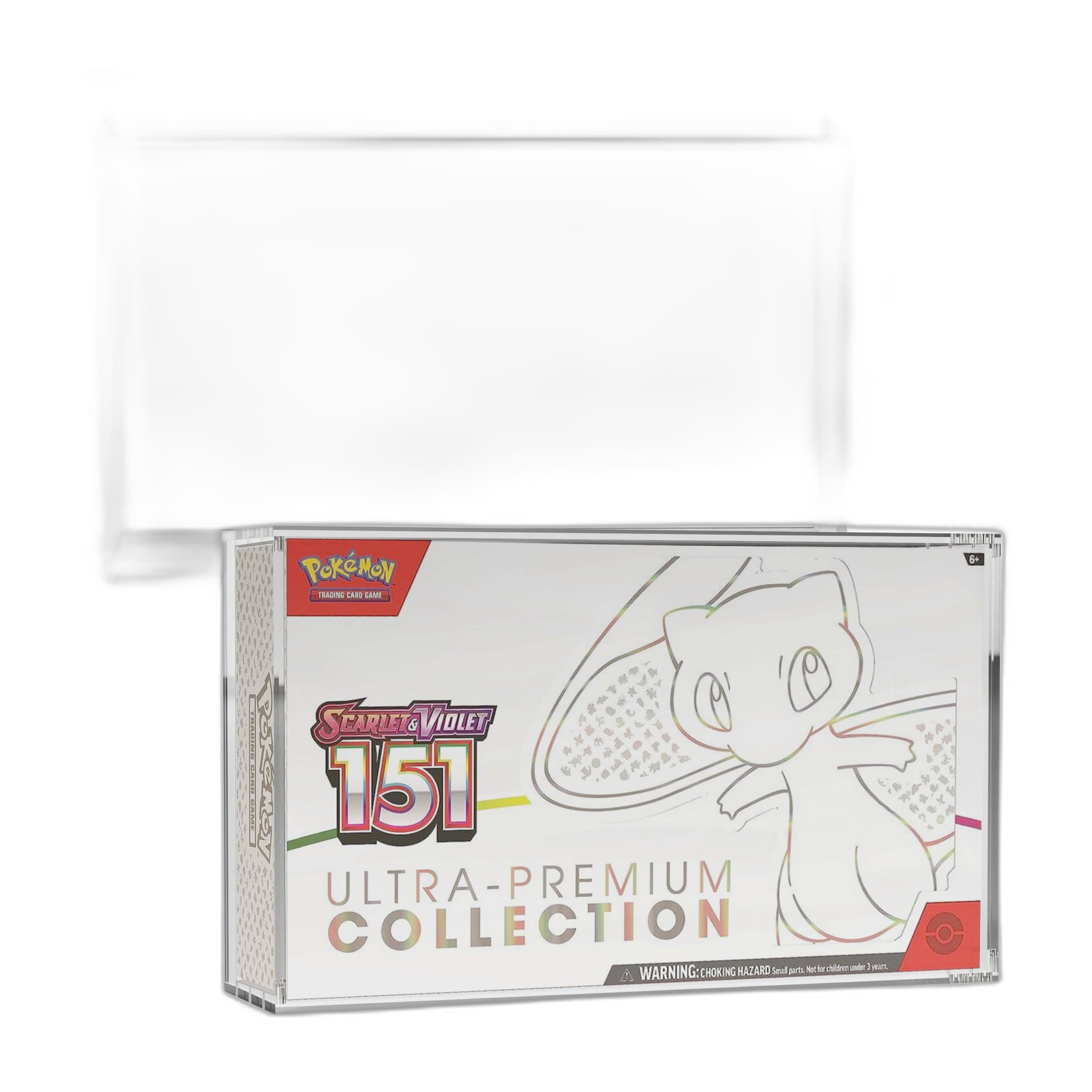 EVORETRO Acrylic Case Display for Pokemon 151 Scarlet Mega Charizard EX & Violet Ultra-Premium Collection Box