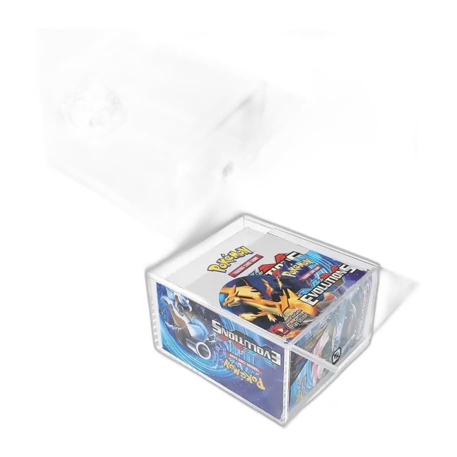 Pokemon Booster Box w/ Sliding Lid Anti-UV - EVORETRO Acrylic Protector 4.0MM
